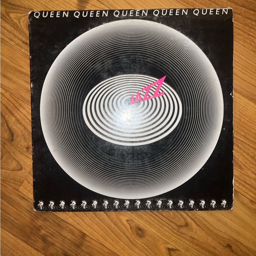 Queen Jazz Vinyl Record - Black and White